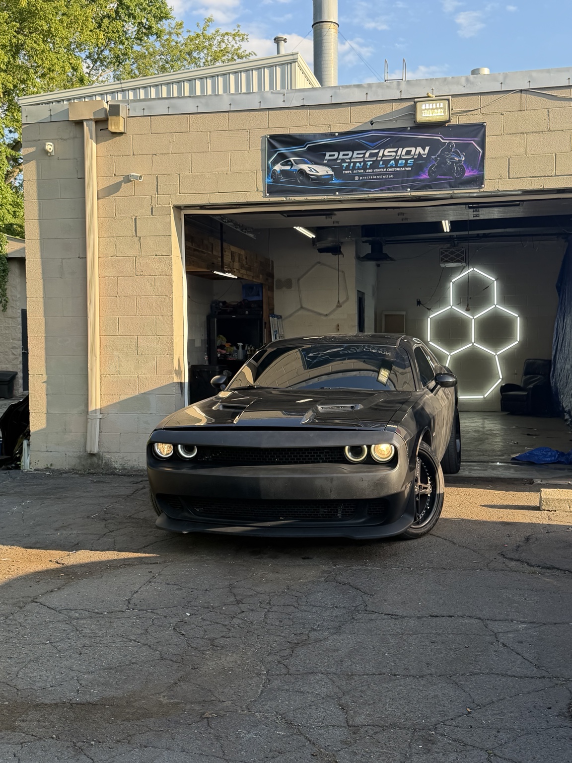 Dodge Challenger 20% ceramic tint result
