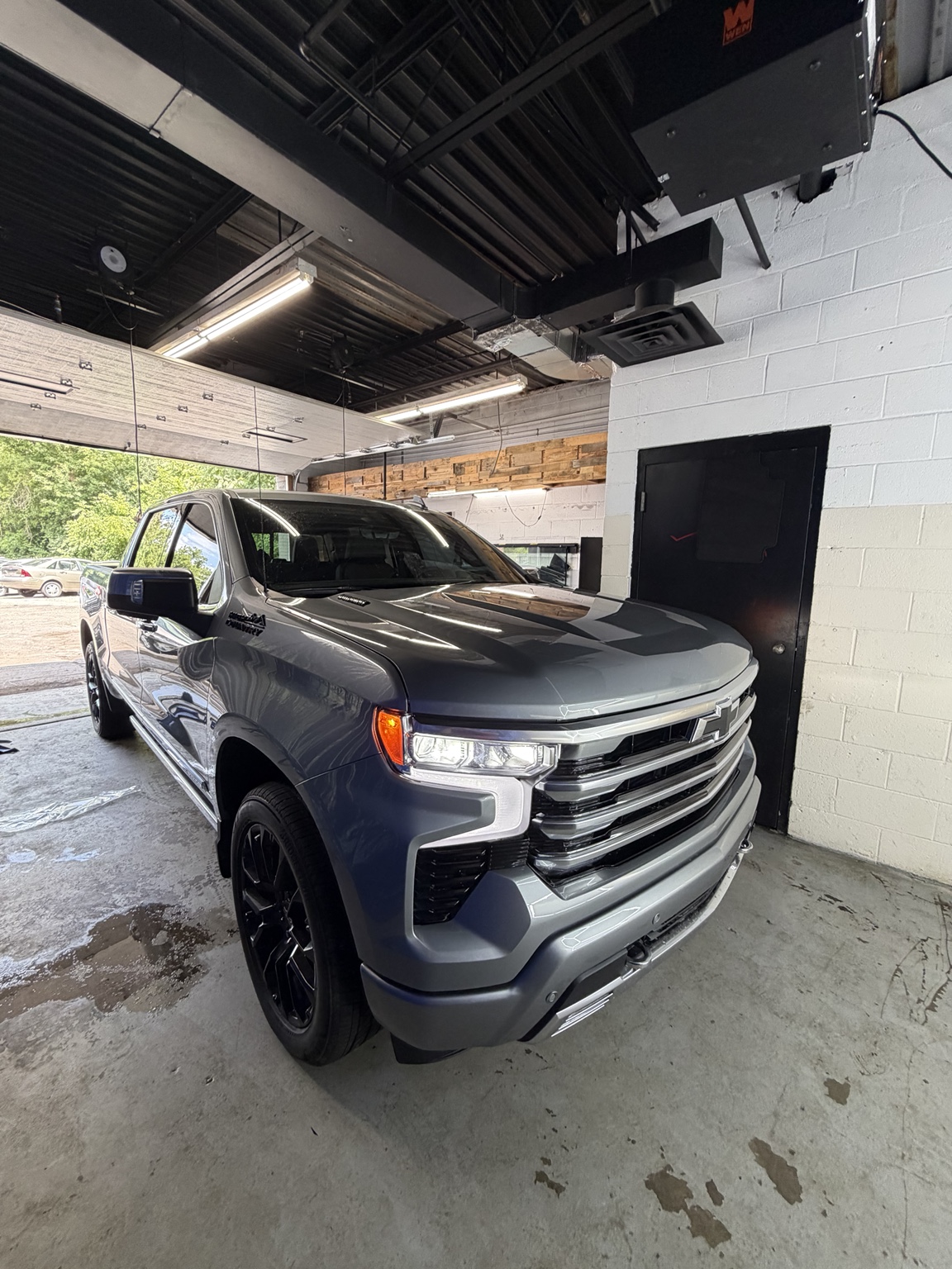 Gray Silverado High Country ceramic tint result