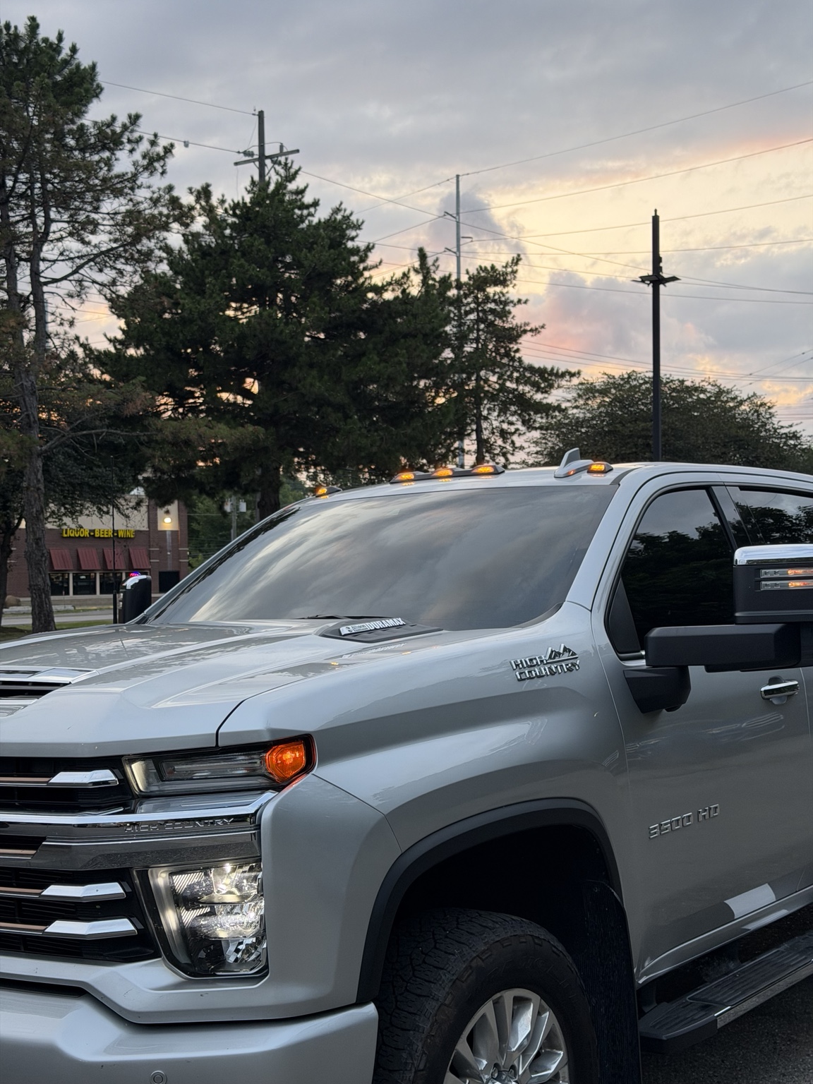 Silverado 3500 HD finished with 35% windshield and 20% side ceramic tint